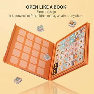 Travofun Magnetic Matching Memory Game for Kids 3-8 - Perfect Travel Toy for Toddlers - Fun Road Trip & Airplane Activity - Camping Game Essentials.