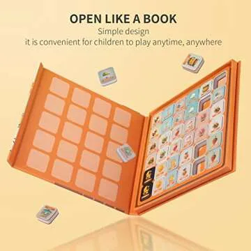 Travofun Magnetic Matching Memory Game for Kids 3-8 - Perfect Travel Toy for Toddlers - Fun Road Trip & Airplane Activity - Camping Game Essentials.