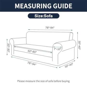 2025 New Stretch Sofa Slipcovers Couch Cover for 3 Cushion Furniture Protector Sofa Covers with Elas...