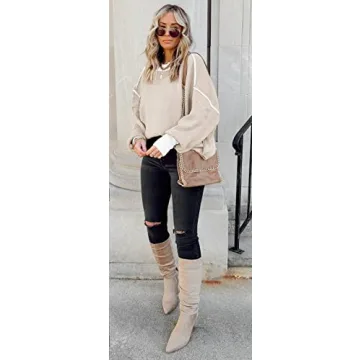 ETCYY Women's Cozy Oversized Pullover Sweater for Fall