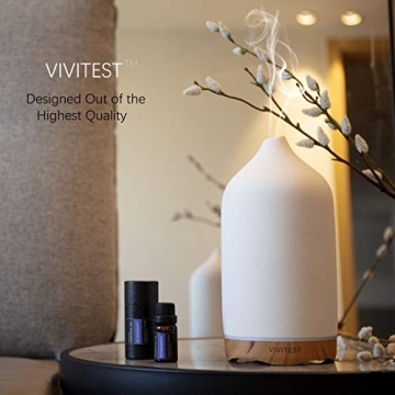 VIVITEST 250ML Ceramic Ultrasonic Aromatherapy Diffuser