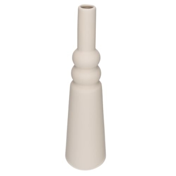 Unique Bloomingville Sculptural Stoneware Vase in Taupe