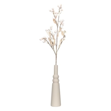 Unique Bloomingville Sculptural Stoneware Vase in Taupe
