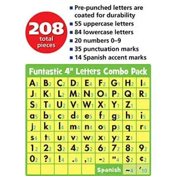 Teacher Created Resources Yellow Gold 4" Letter Pack