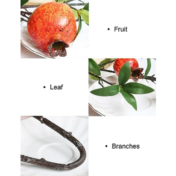 Stunning Orange Faux Pomegranate Flowers for Fall Decor