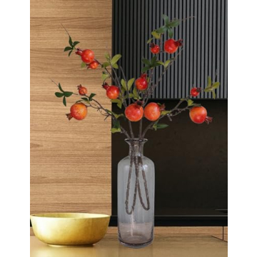 Stunning Orange Faux Pomegranate Flowers for Fall Decor