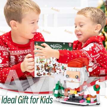 Christmas Advent Calendar 2024 - Fun 6 in 1 Building Blocks