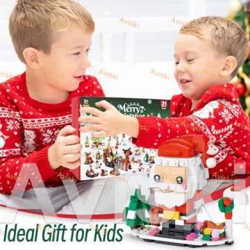 Christmas Advent Calendar 2024 - Fun 6 in 1 Building Blocks