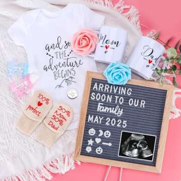 LIAVOEIZ Gift for New Parents-New Mom Gifts for Women- Announcements Pregnancy Gifts for First Time ...