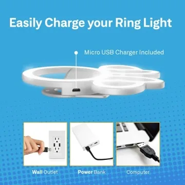 Disney Minnie Mouse Clip-On Selfie Ring Light for All Ages