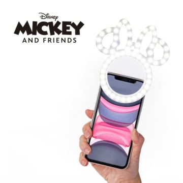 Disney Minnie Mouse Clip-On Selfie Ring Light for All Ages