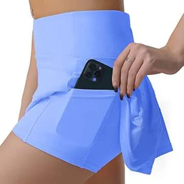 Husnainna Athletic Skirt with Pockets for Women