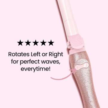 Beachwaver B1 Rotating Curling Iron - Automatic 1 Inch Ceramic Curling Iron - Easy-to-Use Spinning W...