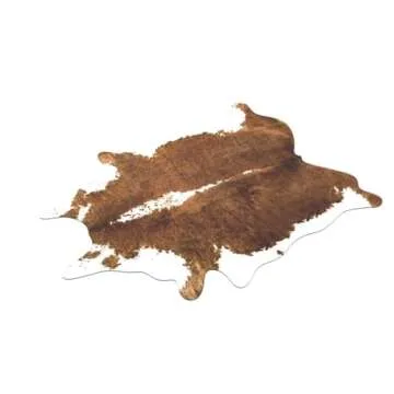 AROGAN Faux Cowhide Rug 6.2 x 5.2 Feet for Home Decor