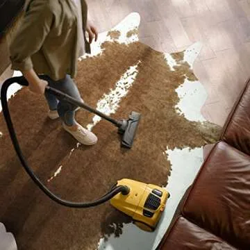 AROGAN Faux Cowhide Rug 6.2 x 5.2 Feet for Home Decor