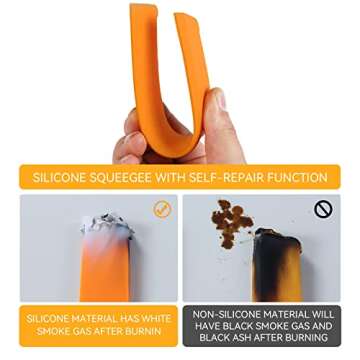 Shower Squeegee for Glass Doors, Bathroom Squeegee for Shower, Window Squeegee, Home Bathroom Silicone Cleaner Tool, Suitable for Bathroom, Kitchen, Tile, Mirror, Car Glass, by LTLUTU, 8in Black