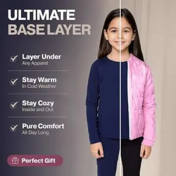Thermajane Girls Thermal Underwear Set for Warmth
