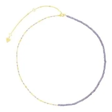Tanzanite Lavender Gold Necklace - Eco Stylish Jewelry