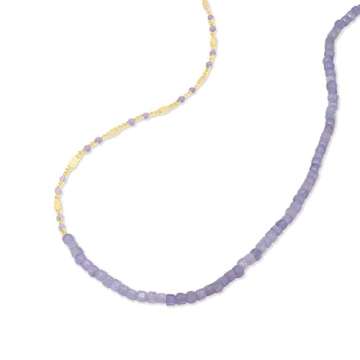 Tanzanite Lavender Gold Necklace - Eco Stylish Jewelry