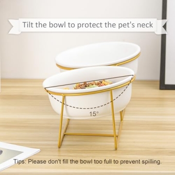 Stylish Elevated Pet Bowl Set for Dogs and Cats