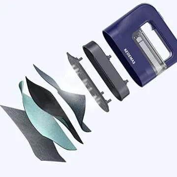 KEDEMAS Steamer Iron for Clothes,Portable Travel Mini Iron,1300W Powerful Garment Steamers,Horizontal, Vertical and Dry Ironing 4 in 1, 40s Fast Heat-up(Dark Blue)