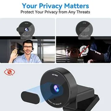 EMEET C950 Webcam for PC, 1080P Webcam with Microphone&Privacy Cover, Auto Light Correction, 70° FOV for Personal Use, Plug&Play Web Cam Protect Data, Perfect for Office Professionals&Remote Workers