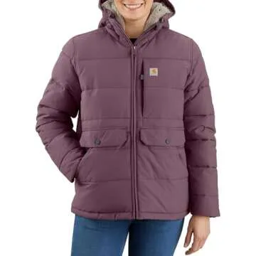 Carhartt Women's Montana Relaxed Fit Insulated Jacket, Huckleberry - Perfect for Cold Weather