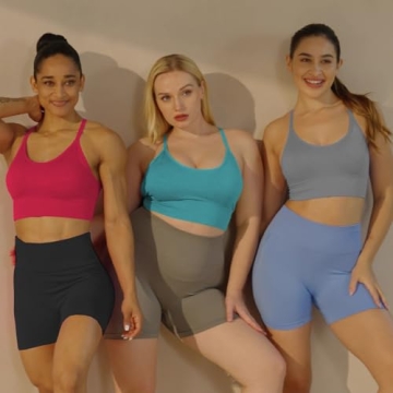 Evercute Racerback Sports Bra for Yoga and Fitness