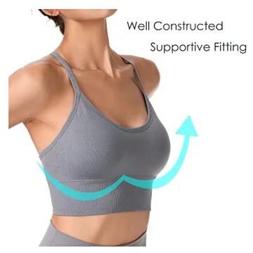 Evercute Racerback Sports Bra for Yoga and Fitness