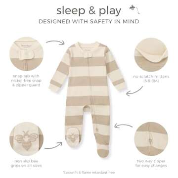 Burt's Bees Boys Organic Cotton Pajamas for Infants