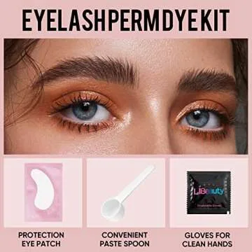 Libeauty Lash Color Kit Black Eyelash Color Volumizing Eyebrow Hair Coloring Kit DIY Use At Salon Or Home Natural Eyelash Treatment