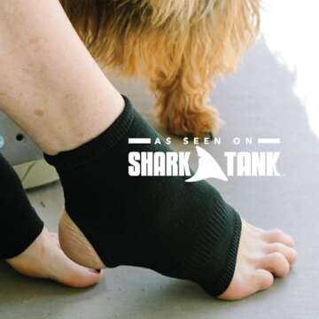 Apolla The Joule Compression Barefoot Socks for Men and Women, 20-30 mmHg, As Seen on Shark Tank, Arch Support, 1 pair