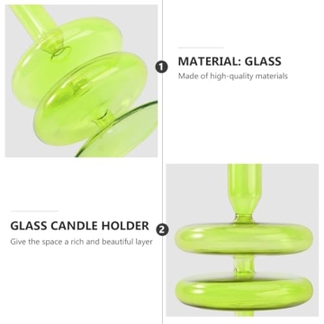 KESYOO Glass Taper Candle Holders for Home Decor