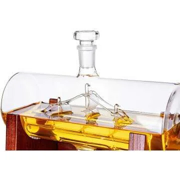 Jillmo Whiskey Decanter Set with Glasses - 1250ml