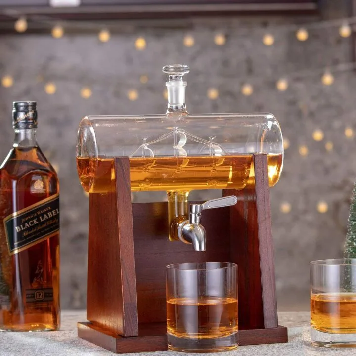 Jillmo Whiskey Decanter Set with Glasses - 1250ml