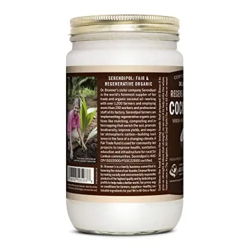 Dr. Bronner's Organic Coconut Oil for Cooking, Baking, and Beauty