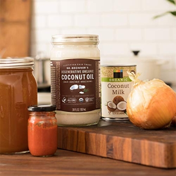 Dr. Bronner's Organic Coconut Oil for Cooking, Baking, and Beauty
