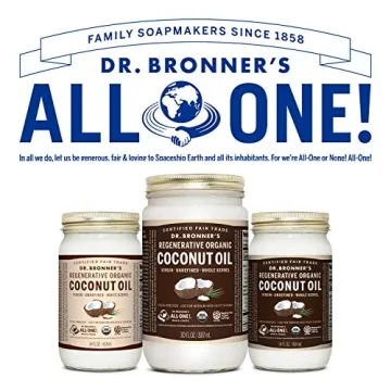 Dr. Bronner's Organic Coconut Oil for Cooking, Baking, and Beauty