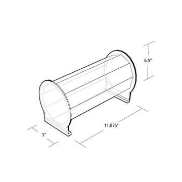 Azar Displays 900030-2019 Headband Holder, Clear Acrylic Horizontal Headband Hairband Holder Display...