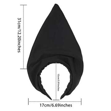 HAIMEIKANG Floral Headbands for Women Boho Hair Bandanas Scarf Triangle Kerchief Solid Color Hair Ba...