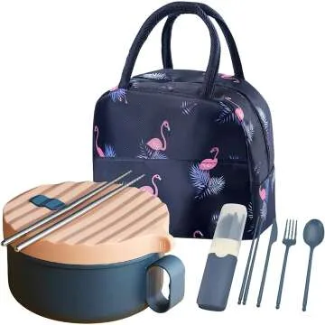 Portable Ramen Bowl & Insulated Bag Set for Meals