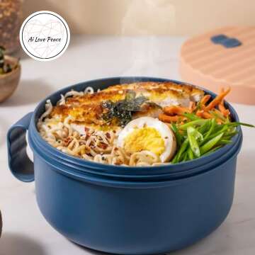 Portable Ramen Bowl & Insulated Bag Set for Meals
