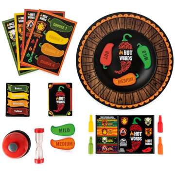 Spin Master Games Hot Words, Word Guessing Party Game, Board Game for Ages 12 & up, by Spin Master