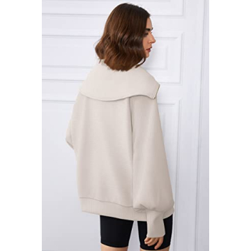 EFAN Women's Quarter Zip Pullover - Cozy Autumn Fashion