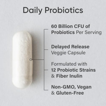 Sports Research Daily Probiotics 60 Billion CFU for Gut Health
