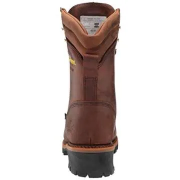 Thorogood Logger Series 9” Waterproof Insulated Steel Toe Work Boots for Men - Premium Leather with 400g Thinsulate and Vibram Slip-Resistant Heel Outsole, Trail Crazyhorse - 11 XW US