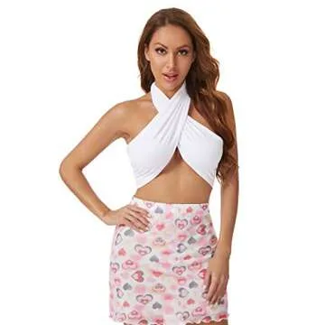 Verdusa Women's Halter Crop Top - Stylish Summer Essential