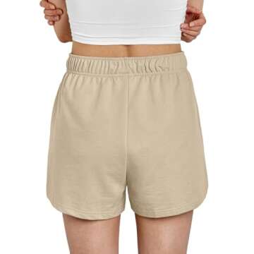 Comfortable AUTOMET Women's Summer Sweat Shorts