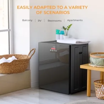 Euhomy Portable Dryer for apartments,Clothes Dryer with 4 Modes,1.5cu.ft Compact Dryer,Load Capacity 5.5lbs,New exterior design,Mirror Black