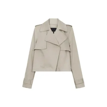 Cicy Bell Women's Cropped Trench Coat - Trendy & Versatile